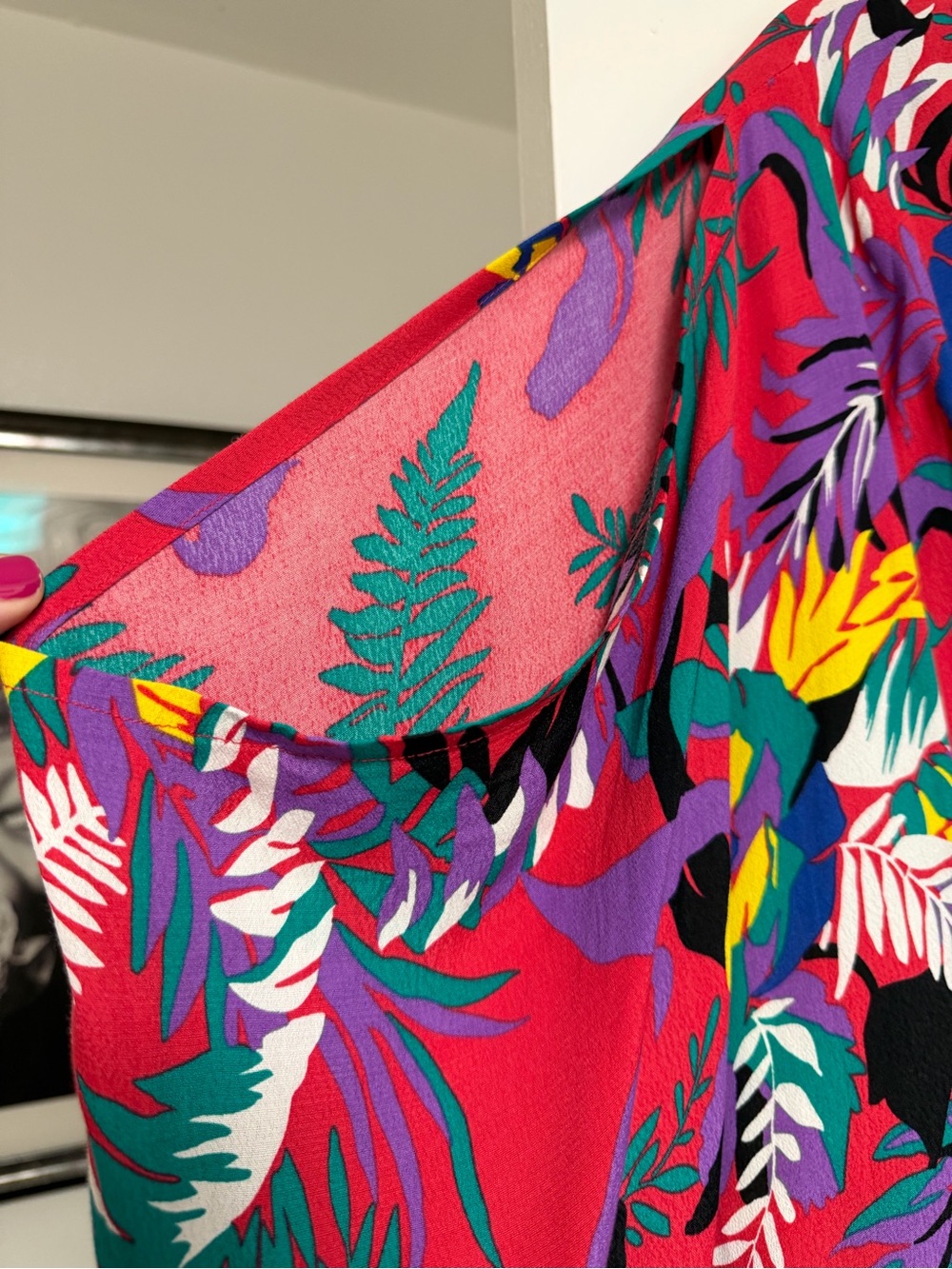 Pink Tropical Caftan by Trashy Diva by Candice Owens, Women’s XL-3X - Picture 3 of 7